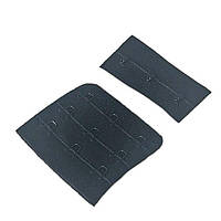 Застібка для бюстгальтера 5х5,5 см 3 гачка чорний