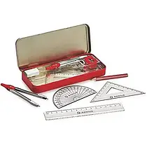 Готовальня Radius Gee Box, 9 предметів у металевому пеналі