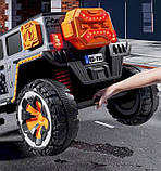 Дитячий електромобіль на акумуляторі Джип M 5845 з пультом радіокерування для дітей 3-8 років Жовтогарячий, фото 9