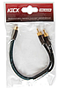 Перехідник Kicx DRCA02M Y-кабель міжблоковий Y-розгалужувач (1RCA мама— 2RCA мама) ігрик, фото 3