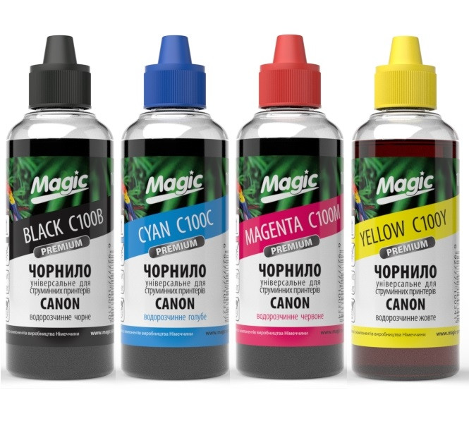 Комплект чорнил Magic для Canon PG-445/CL-446 BK/C/M/Y  4x100 ml Чорнило