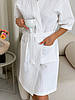 Жіночий халат Білий COSY вафельний, фото 6