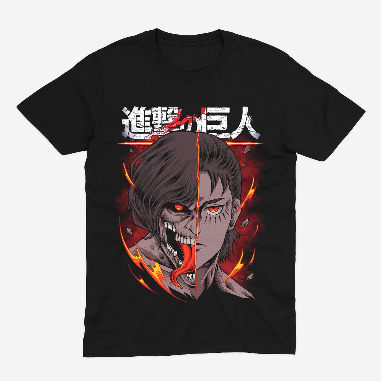 Футболка чорна Morze Attack on Titan V8
