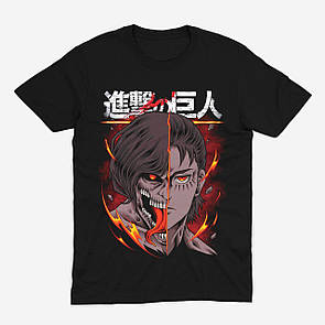 Футболка чорна Morze Attack on Titan V8