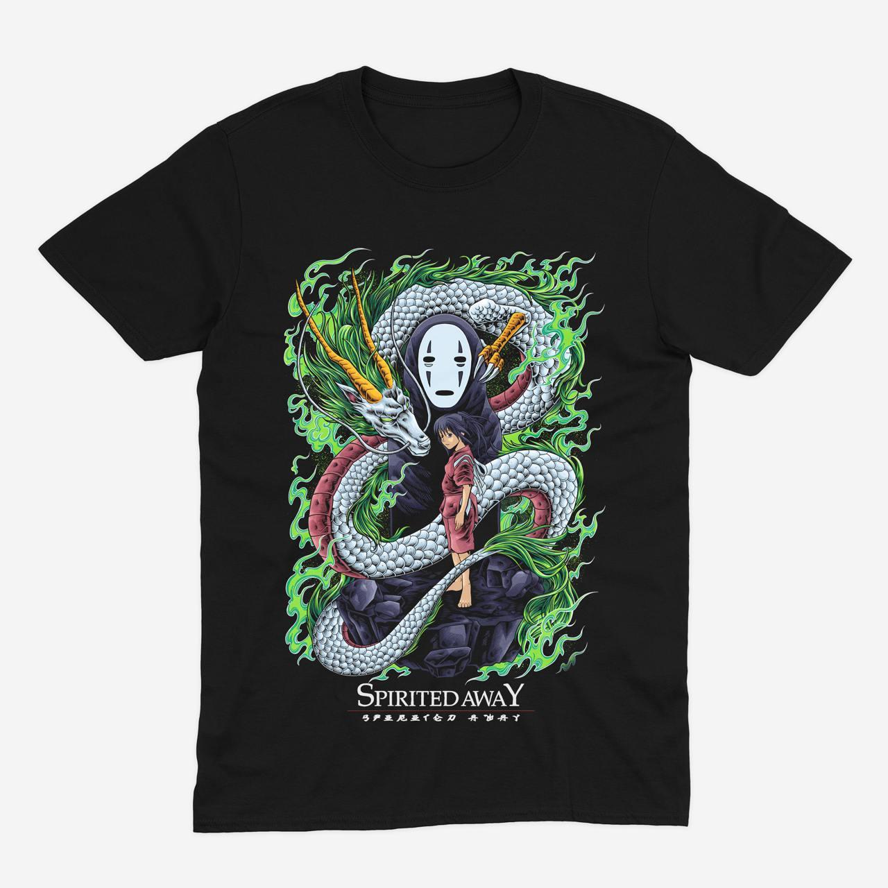 Футболка чорна Morze Studio Ghibli V3