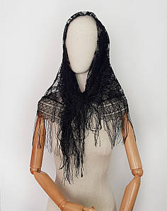 Хустка жіноча тонка ажурна гіпюрова Троянда