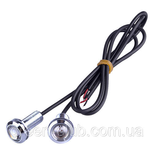 Болти для кріплення номера з підсвіткою 18-COB 12V хромовані 2 шт. Red (AG-60337)