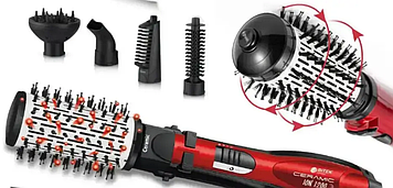 Фен-щітка для волосся обертова Bitek BT-416 5в1 1200 Вт