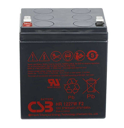 Акумуляторна батарея CSB HR1227WF2, 12V 6,5Ah (90х70х106мм), 1.97 kg Q10, фото 1
