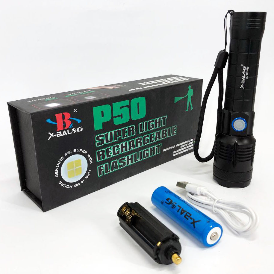 Ліхтарик ручний Bailong X-Balog BL-B99-P50, ліхтар ручний тактичний, водонепроникний ліхтар, фото 1