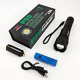 Ліхтарик ручний тактичний Bailong BL-Z01-P50, надпотужний ліхтарик, тактичні ліхтарі для полювання, фото 7