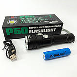 Ліхтар акумуляторний Bailong BL 611-P50, Ліхтарик поліс, Тактичний ліхтар, Ручний ліхтарик led, фото 6