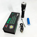 Ліхтар акумуляторний Bailong BL 611-P50, Ліхтарик поліс, Тактичний ліхтар, Ручний ліхтарик led, фото 9