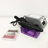 Фрезер для манікюру Beauty nail DM-14/2000, ручний фрезер для манікюру, для зняття гель лаку. Колір: сірий, фото 6