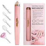 Фрезер для манікюру та педикюру Flawless Salon Nails, ручка фрезер для манікюру. Колір: рожевий, фото 4