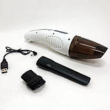 Автомобільний пилосос Car Vacuum Cleaner HY05 на АКУМУЛЯТОРІ. Колір: білий, фото 10
