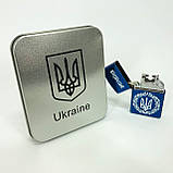 Дугова електроімпульсна запальничка USB металева коробка HL-447. Колір: синій, фото 5