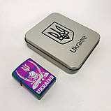 Дугова електроімпульсна запальничка USB Україна (металева коробка) HL-449. Колір: хамелеон, фото 9