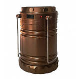 Туристичний ліхтар лампи на сонячній батареї з павером CAMPING MH-5800T (6+1 LED). Колір: коричневий, фото 3