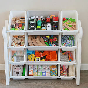 Стелаж з контейнерами Lumpurini Michele L в дитячу кімнату на 12 ящиків для зберігання іграшок та речей