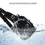 Нагрудна сумка чоловіча тактична чорна, Міцний рюкзак, Рюкзак тактичний міський, Рюкзак ЗСУ, фото 6