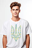 Футболка унісекс Stedman з принтом ТРИЗУБ ОРНАМЕНТ XS біла, фото 5
