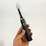 Електрична зубна щітка ультразвукова Shuke SK601 Чорна, фото 3