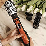 Фен щітка крутиться фен щітка для об'єму , Фен щітка з насадкою, що обертається, Повітряний стайлер для волосся, фото 5