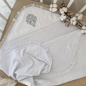 Крижма "Сонечко-3" махра 90*100 см Betis Білий