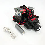 Ліхтар налобний Bailong BL-1805 COB XPE акумуляторний, ліхтар на голову для риболовлі, надійний налобний, фото 2