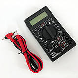 Мультиметр цифровий тестер Digital DT-832 зі звуковим дзвінком, тестер напруги цифровий, фото 2