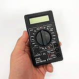 Мультиметр цифровий тестер Digital DT-832 зі звуковим дзвінком, тестер напруги цифровий, фото 5