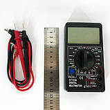 Цифровий мультиметр Digital DT700B з великим дисплеєм, тестер для вимірювання напруги, якісний, фото 8