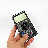 Цифровий мультиметр Digital DT700B з великим дисплеєм, тестер для вимірювання напруги, якісний, фото 9