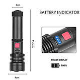 Ліхтарик світлодіодний з акумулятором X-Balog BL-X72-P90, ліхтар ручний потужний, тактовний ліхтар, фото 10