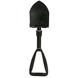 Лопата туристична багатофункціональна Shovel 009, міні лопата для кемпінгу, саперна. Колір: чорний, фото 10