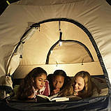 Світлодіодний ліхтар кемпінг W52 SMD + COB, червоний + білий, магніт, гачок, кемпінговий складний ліхтар, фото 7