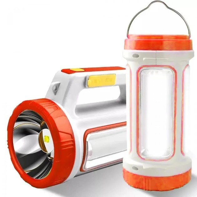 Ліхтар переносний кемпінг 6088-LED+COB з функцією PowerBank, ліхтарі для кемпінгу camping. Колір: помаранчевий, фото 1
