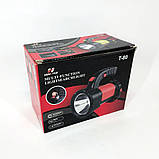 Ручний акумуляторний ліхтар T80C-5W+COB (white/red) із функцією Power Bank. Колір: червоний, фото 10