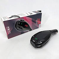 Автомобільний трансмітер FM MOD. X7 BT модулятор Bluetooth Золотий, ФМ модулятор у машину. Колір: чорний