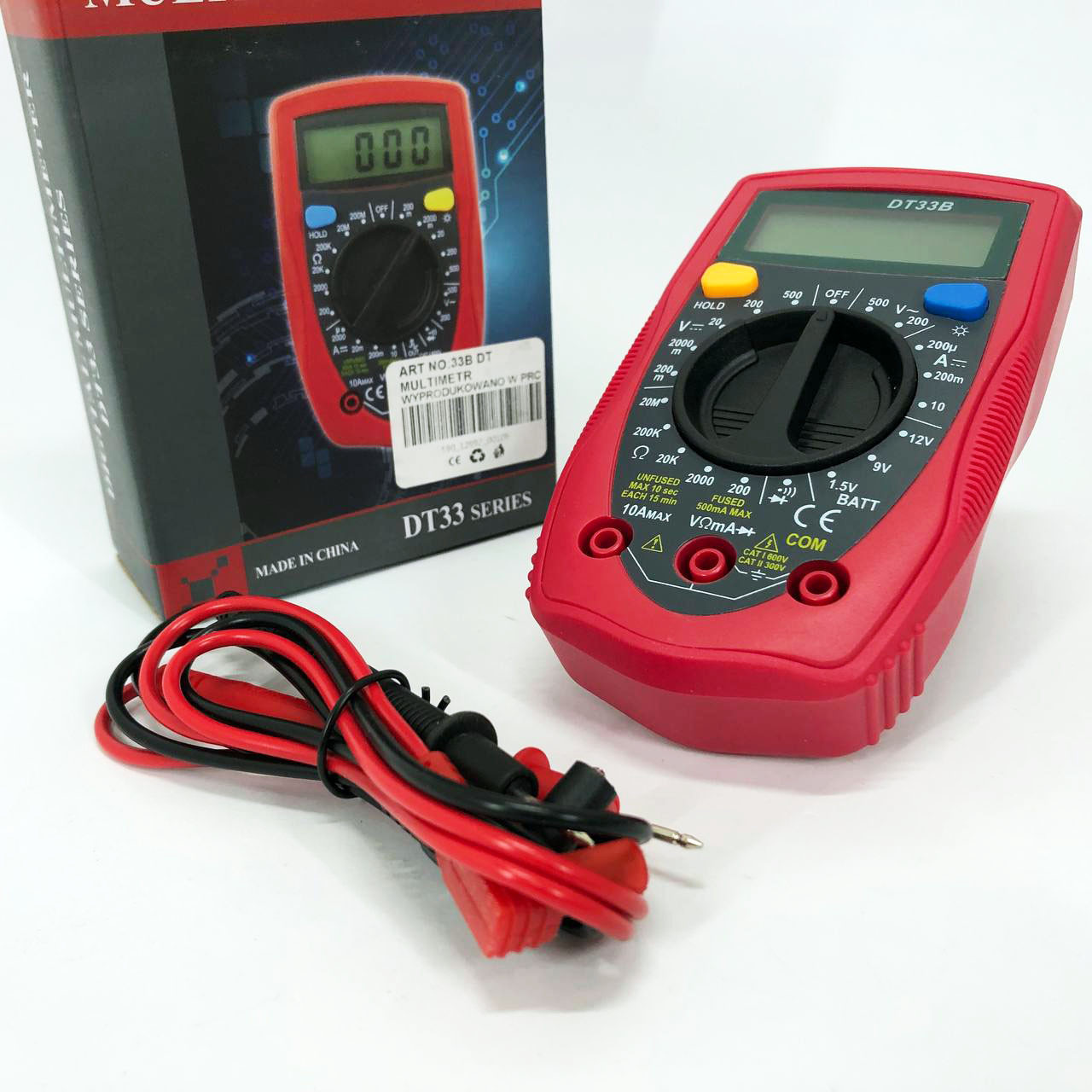 Цифровий Мультиметр 33 B DT DIGITAL струмові кліщі тестер, амперметр мультиметр, тестер напруги, фото 1
