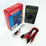 Мультиметр тестер цифровий DT 700C зі звуком та термометром, мультиметр для автомобіля, для дому, фото 4