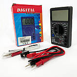 Мультиметр тестер цифровий DT 700C зі звуком та термометром, мультиметр для автомобіля, для дому, фото 8