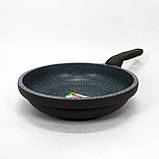 Сковорода Con Brio CB-2026 Eco Granite Premium 20 см. Сковорода для дому якісна. Колір: сірий, фото 8