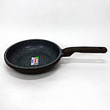 Сковорода Con Brio CB-2026 Eco Granite Premium 20 см. Сковорода для дому якісна. Колір: сірий, фото 9