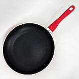 Сковорода 28 см Con Brio СВ-2814, сковорода для смаження, якісна сковорода. Колір: червоний, фото 10