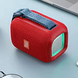 Портативна Bluetooth колонка TG339 5W з RGB підсвічуванням, Гучна блютуз колонка. Колір: червоний, фото 4