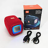 Портативна Bluetooth колонка TG339 5W з RGB підсвічуванням, Гучна блютуз колонка. Колір: червоний, фото 9