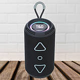 Bluetooth колонка портативна TG656 FM-радіо, акумуляторна колонка для музики. Колір: чорний, фото 4