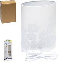 Лампа декоративна "Троянди" біла LED50 27*20 T8010  купити дешево оптом в інтернет-магазині